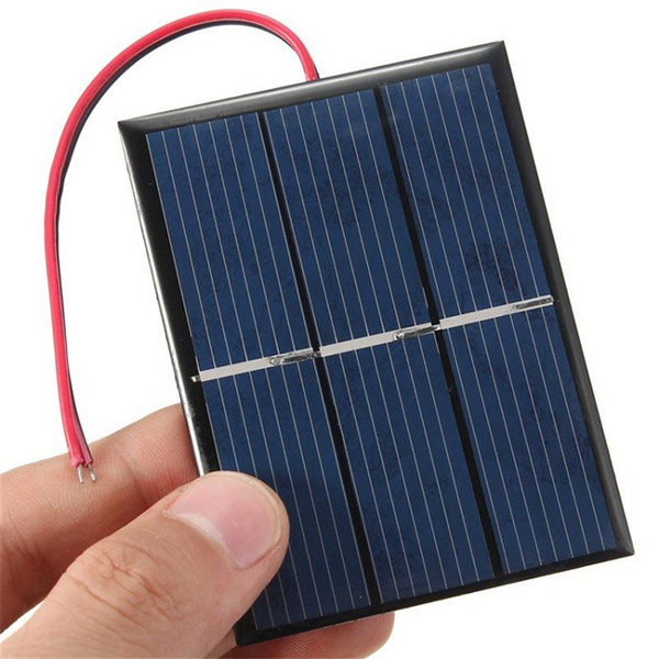 Solar Charger 0.65W 1.5V Solar Panel with Line 60*80*3MM Portable Waterproof DIY Solar Epoxy Board