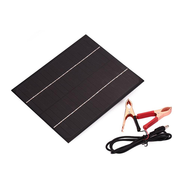 6W DC 18V Solar Panel Supply Battery Charger Monocrystalline Silicon Waterproof Storge Energy Charging Board Cells For 12V Battery