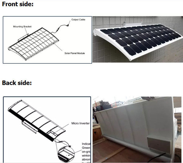 hanery solar window micro inverter smart power supply system ,Smart Home Inspire Energy System Solar Roof solar panel