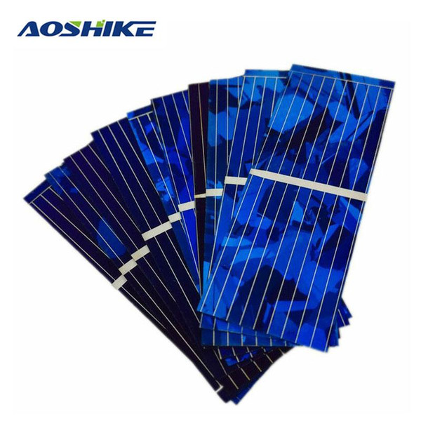 Aoshike 100pcs Solar Panel Solars Cell 0.5V 320mA Color Crystal Solars Module DIY Solar Battery Car Charger Power Bank China