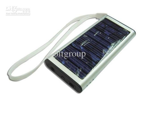 Wholesale 5 pcs/lot Solar Battery Panel USB Charger, mobile phone solar charger Ports portable power bank for All Cell Phone table