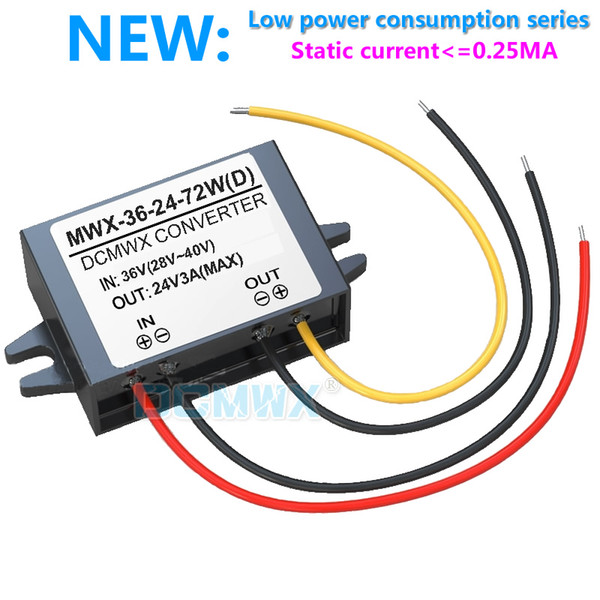 DCMWX® Low power consumption NEW buck voltage converters 36V becomes to 24V step down car power inverters Input DC28V-40V Output 24V