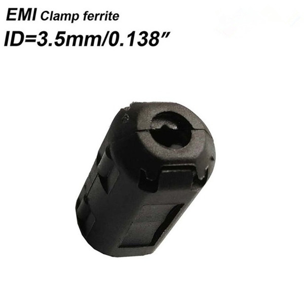 ID=3.5mm/0.14'' UF35B clamp split EMI filter suppressor ferrite core black for diameter 3-4mm cables 100pcs/lot