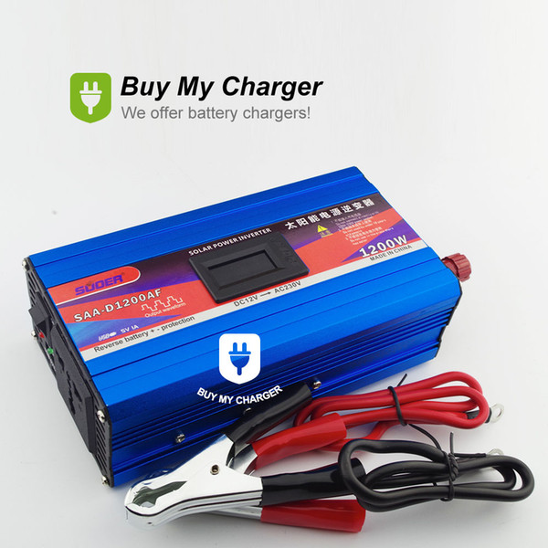 1200W Solar Power Inverter 12 Volt 220 Volt 50Hz 60Hz DC AC Inverter with Anti Reverse&Blue Factory Direct