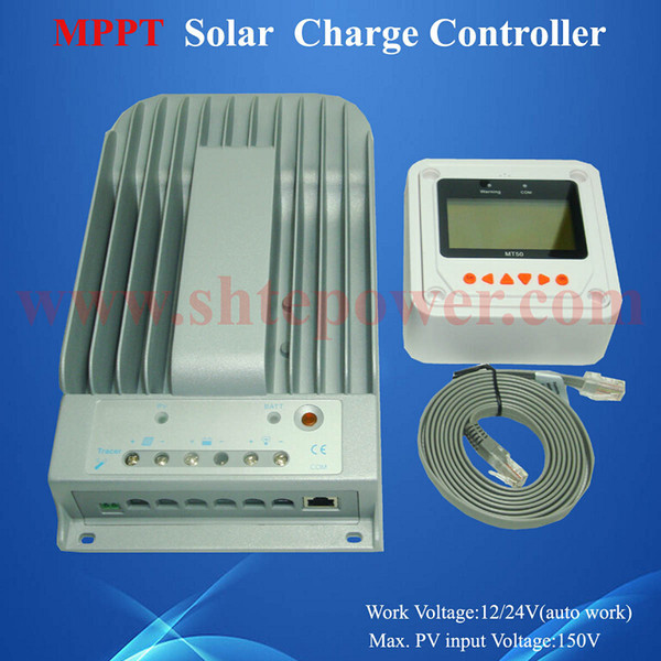 Factory Sale CE Rohs MPPT Control Adjustable Work Voltage 12V 24V Solar Charge Controller 40A With MT-50