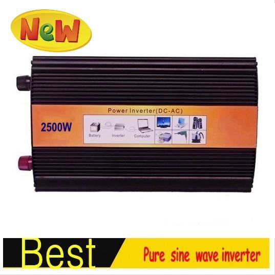 convertidor de potencia Pure Sine Wave Inverter 2500W peak 5000W Pure Sine Wave inverter 12V DC To 110/220V~240V AC 2500Watt