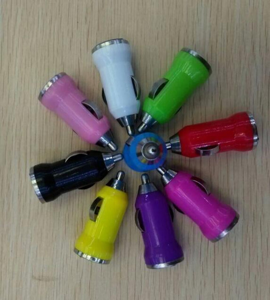 EGo USB Car Charger Colorful Bullet Mini Car Charge Portable Charger Universal Adapter for e cigarette