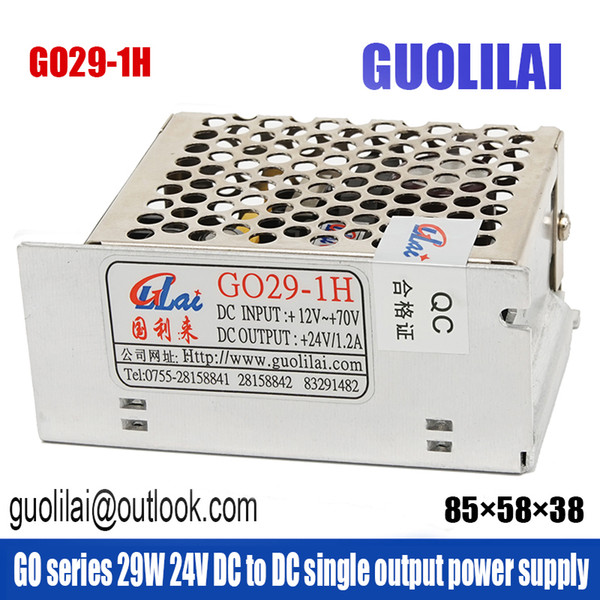 GO series 29W 24V DC to DC single output power supply