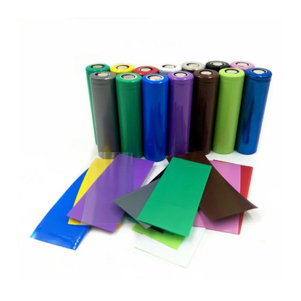 18650 20700 Battery PVC Skin Sticker Shrinkable Wrap Cover Sleeve Heat Shrink Re-wrapping for Batteries Charger Wrapper