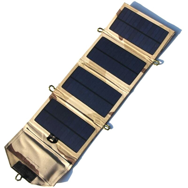 7W 5V Foldable Solar Panel Charger Outdoor Portable Solar Charger for Cell Phone Mobile Phone Power Bank Free Shipping