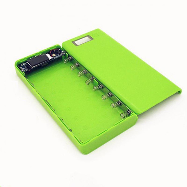 17*8*2.2cm 2A Dual USB 8Pcs 18650 Power Bank Battery Box DIY Mobile Phone Charger Shell Case For iphone for sansung