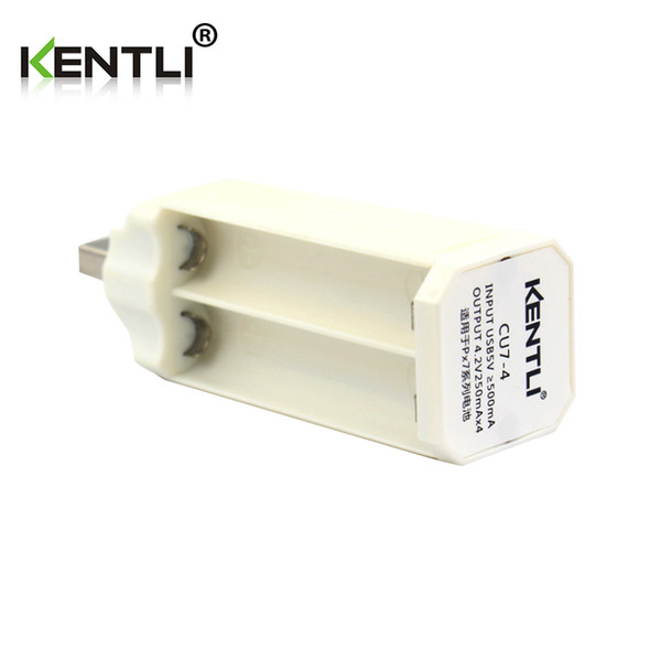 Kentli Portable USB charger for 4pcs 1.5V AAA lithium li-on batteries