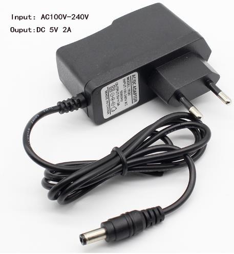 5V2A AC 100V-240V Converter Adapter DC 5V 2A 2000mA Power Supply DC 5.5mm x 2.1mm