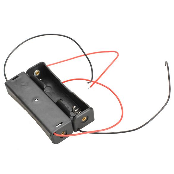 5X Single Slot 18650 Mobile Battery Clip Case Holder with Wire Leads DIY High Quality 40