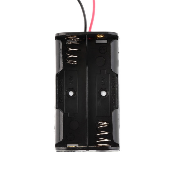 New Plastic Standard AA Size Battery holder with 150mm Cable Lead for 2AA 3V Battery Soldering Connecting 10pcs/lot