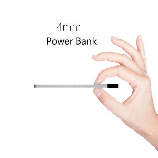 4MM Thickness Ultrathin Card Size Small Mobile Phone Large Capacity Mini Power Bank 1500mah General Charge Treasure Extra Power Backup Power