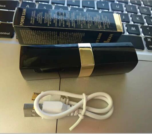 NEW 3000mAh ccpower bank lipstick mobile power small portable mobile power cool gift WITH LOGO