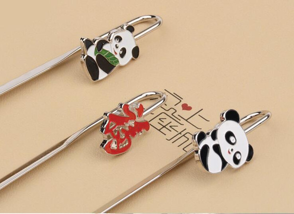 2018 2019 Panda Bookmark student's gift Chinese cultural gifts Reading bookmark with opp bag China style souvenir Best gift