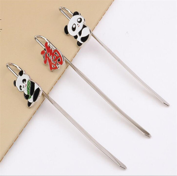 Panda Bookmark student's gift Chinese cultural gifts Reading bookmark with opp bag China style souvenir Best gift