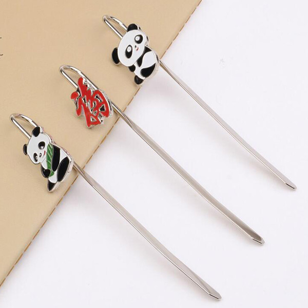 Newest Panda Bookmark student's gift Chinese cultural gifts Reading bookmark with opp bag China style souvenir Best gift