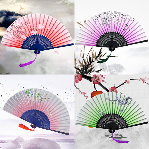 Chinese Wind Antique Dassical Male Fan Folding Fan DIY Trouwbedankjes Vintage Fan Bamboo Paper