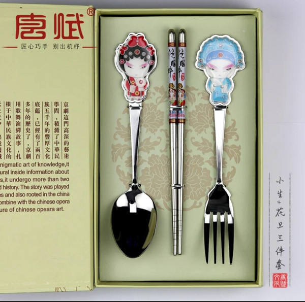 PeKing Opera facial makeup tabaleware Chinese style special gift Beijing commermorative handicraft