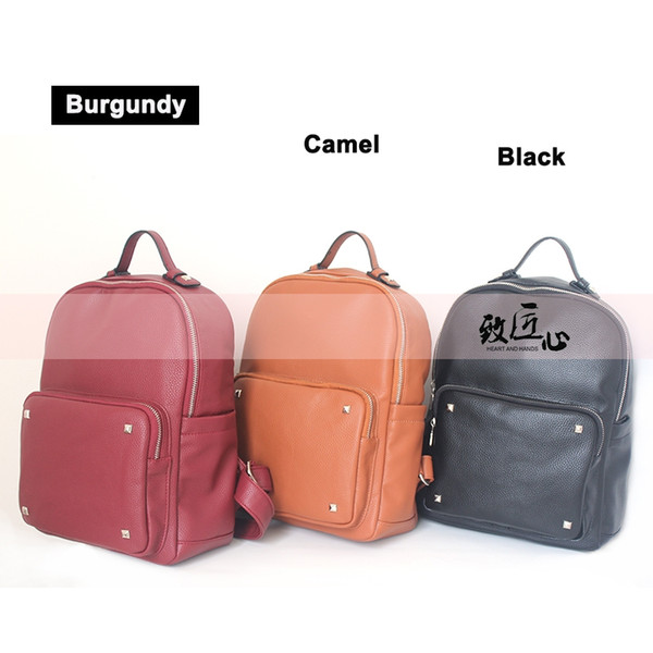 DOKDO Excellent Quality backpack Litchi Grain PU handbag 4-color school bags outdoor bag luxury famous fashion Springs Palm Backpack