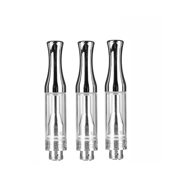 Best Ceramic Coil Vape Pen Cartridge 1.2mm Intake Holes Atomizer 510 Glass Vaporizer AC1003 Cartridge Thick Oil Tank With Metal Tip