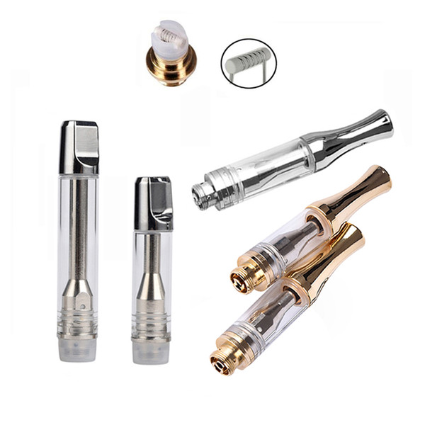 Wholesale Top rated AC1003 Glass Cartridge 510 Vaporizer disposable Atomizer Ceramic Coil .5 1g mario exotic carts For Mix2 preheat Battery