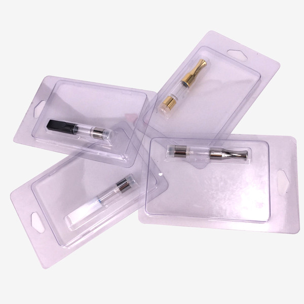 Metal&plastic tip G2 atomizer+clear clamshell BUD Touch vaperizer .5ml 1ml Thick oil vaporizer pen cartridge PK brass Knuckles cartridges