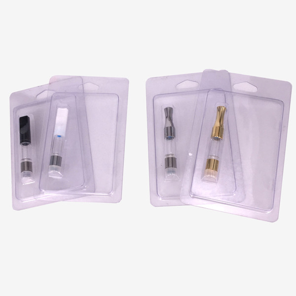 Hot selling Clamshell blister packing .5ml 1ml G2 Atomizer 510 Cartridge Vapor 92a3 tank for auto ecig butonless battery bud touch pen