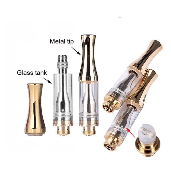 Top rated AC1003 Glass Cartridge 510 Pyrex Thick oil Vaporizer disposable Atomizer Ceramic Coil .5g 1g For Mix2 AB1004 preheat Battery