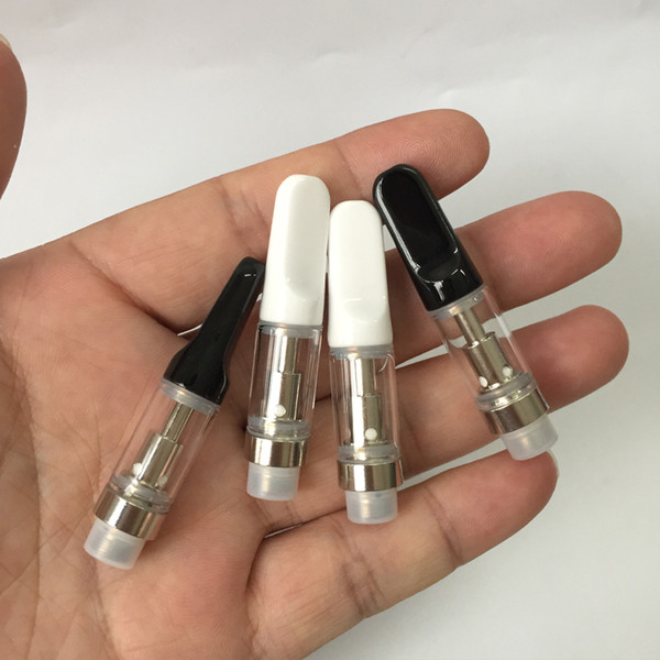 Sold thick oil Atomizer TH205 Vape Cartridge 510 Thread Ceramic Coil Oil Cartridge Ceramic Tip Smoking Glass Tank free shipping