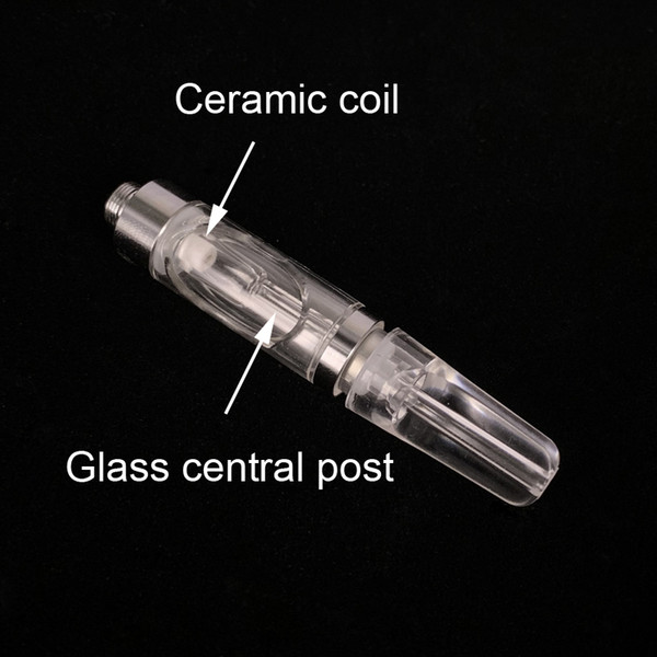 M6T 510 Glass central post clearomizer extract Thick oil cartridge ceramic Coil disposable atomizer leakproof .8ml fit M3 Max Law battery