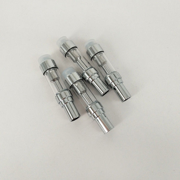 2018 Metal Tip TH205 Thick Oil Vape Clearomizer Disposable Cartridge No Leak Glass Atomizer Wax Oil Cartridge