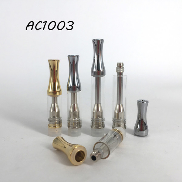 Hot Ceramic Coil Vape Pen Cartridge 1.2mm Intake Holes Atomizer 510 Glass Vaporizer AC1003 Cartridge Thick Oil Tank