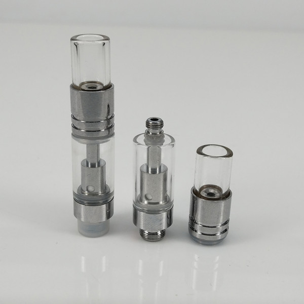 .5ml 1ml 510 Thread Glass Ceramic Coil TH205 Vape Cartridge For Thick CO2 Viscous Oil Disposable Atomizer Free Shipping