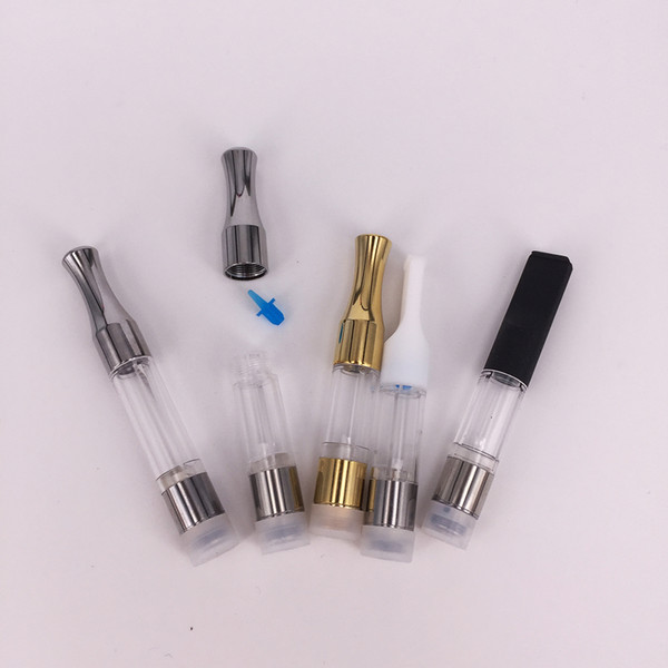 G2 Atomizer Chrome Metal Mouthpiece Vaporizer Plastic Vape Mods Ecig Wax Oil Vape Cartridge 510 Thread Atomizer