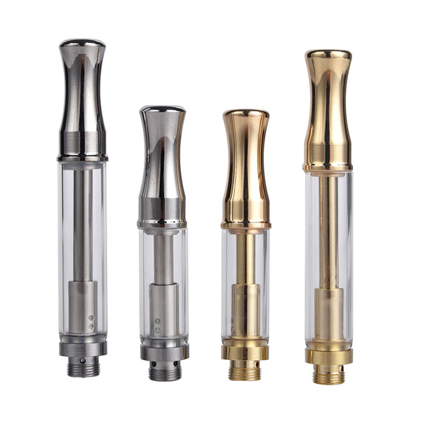 Hot 92a3 Cartridge Pyrex Glass Vaporizer Metal Drip Tip 510 Threat Atomizer Gold Silver Tank for CE3 BUD Vape Batteries