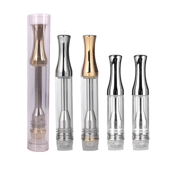 Hot Selling Tech AC1003 Snake Ceramic Coil Cartridges Metal Drip Tips .5ml 1ml Thick Oil Glass Vaporizer Disposable Vape Pen