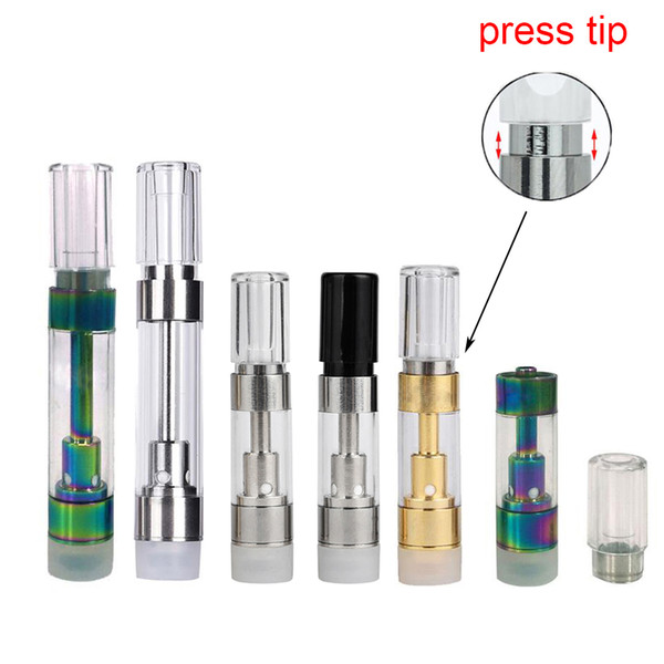 .5ml 1.0ml M6T Vape Cartridges Thick Oil Tank Empty Vape Pen Carts Ceramic Coil 510 Cartridge Vapes Packaging Box ecig