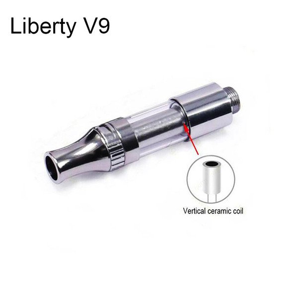 Amigo Liberty V9 Tank Ceramic Coils Cartridges Pyrex Glass Atomizer 510 Thick Oil Bud Touch CE3 O Pen Vape PP Tube Packaging