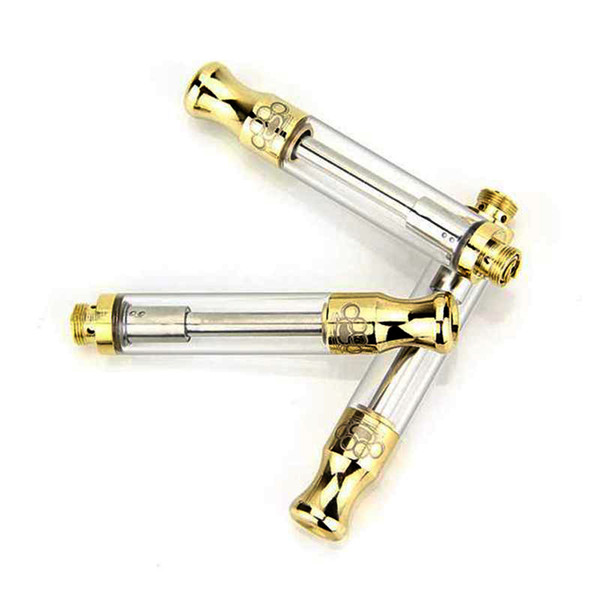 Brass Knuckles Cartridge .5ml 1.0ml Pryex Glass E Cigarettes Vape disposable Cartridges For Thick Shatter Co2 extract Oil With plastic tube