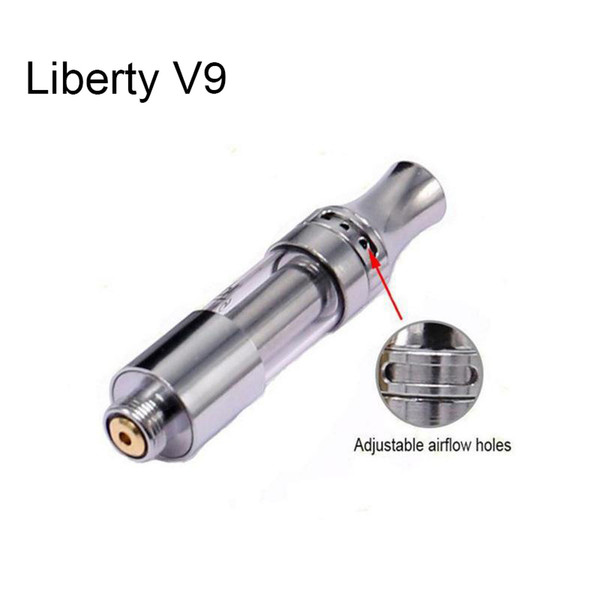 V9 Pyrex Glass Cartridges Vaporizer BUD Touch Metal Tips Glass Tube Thick Wax Atomizer 510 O Pen CE3 Vapor e cigs Vape Tank