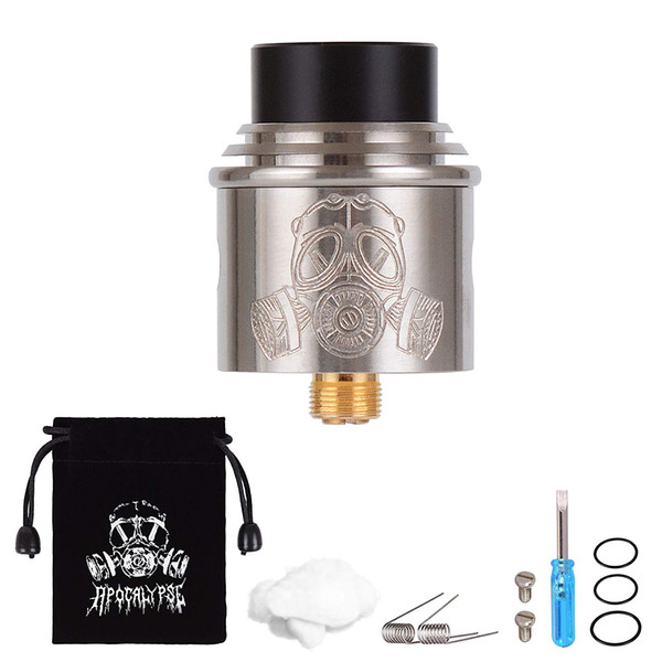 WOLFTEETH RDA Clone Apocalypse Rebuildable Dripping Atomizer Dual Coil Adjustable Air Hole Velvet Drawstring Bag 1213