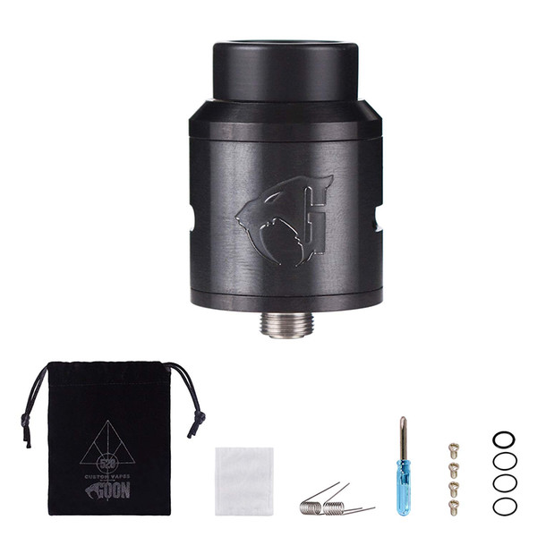 WOLFTEETH RDA Clone Goon V1.5 Portable Bag Type | Rebuildable Dripping Atomizer Dual Coil | Velvet Drawstring Bag Stainless Steel 118305