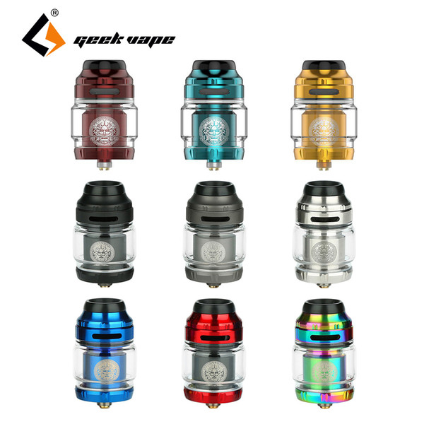 GeekVape Zeus X RTA with 25mm diameter & tank 4.5ml Capacity Innovative Double Chimney Design with single/dual Coil Build Deck E-cigs Vape