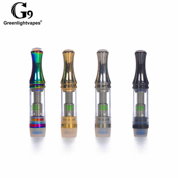 G10 0.5ml 1.0ml Ceramic Colorful Vape Pen Cartridges Sealed Bottom 100% No Leak Fit For Thin And Thick Oil