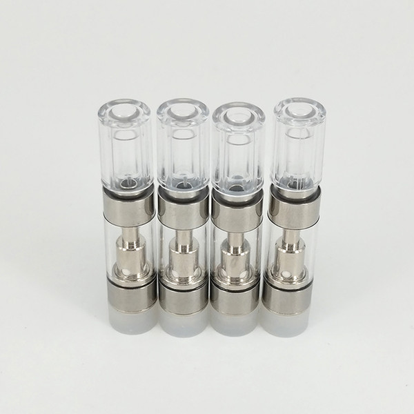 Pring logo for M6T 510 .5g 1g Cartridge plastic transparent Round Mouthpiece Wax Atomizer G2 ceramic disposable Thick Co2 oil vape carts