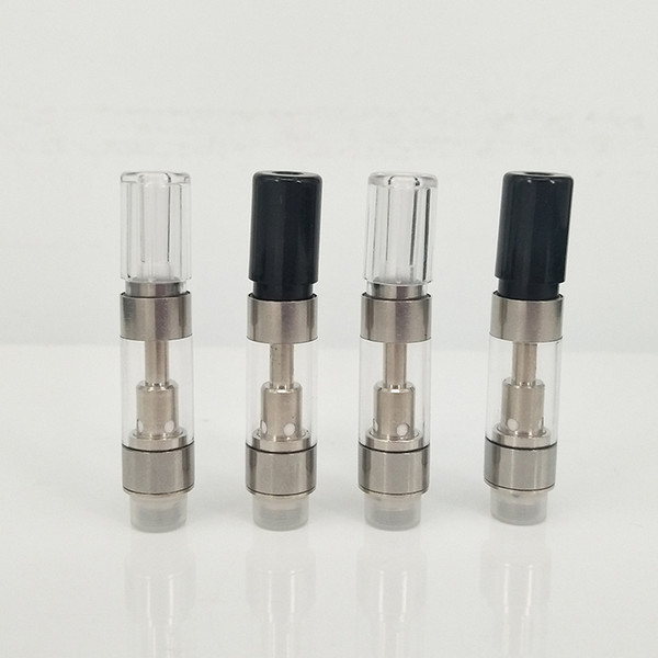 Ceramic coil press on thread M6T Cartridges black acrylic mouthpiece Plastic Tank CE3 Thick Oil Vaporizer Atomizers extract oil Vape tanks